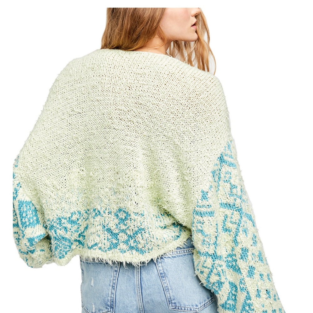 NWOT FREE PEOPLE Sugar Mountain Long Sleeve Pullover Sweater Size Large - Picture 2 of 9